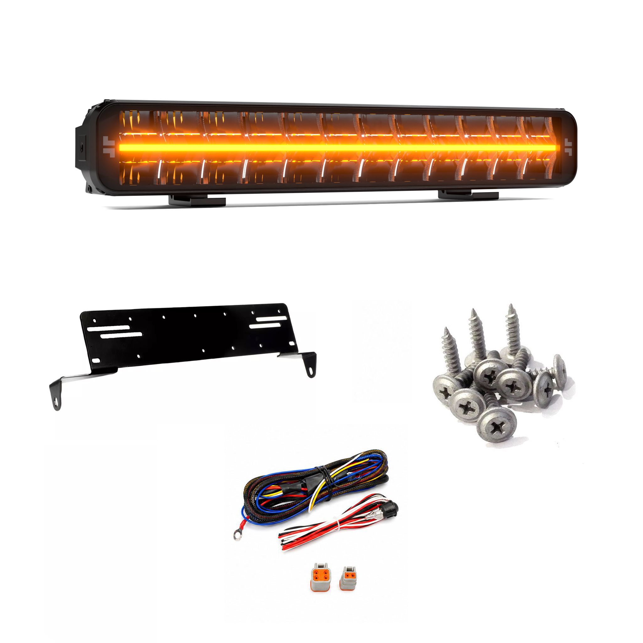 LuminaLights RENEGADE DUAL 20" Curved LED-bar for innfelt montering