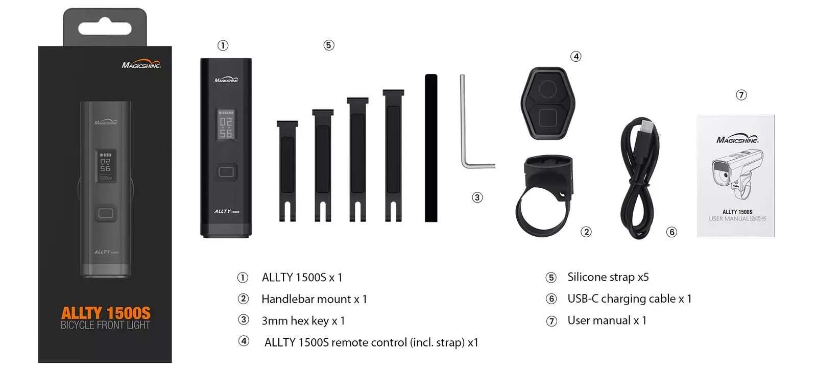 MAGICSHINE ALLTY 1500S sykkellykt