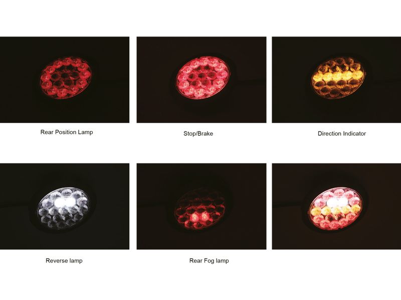 Optibeam Dark Phantom Ø155 mm baklys, 5 m kabel, ADR