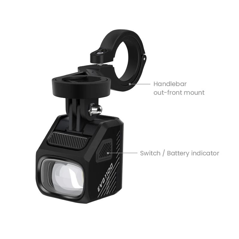 Sykkellykt MAGICSHINE EVO 1100 Svart