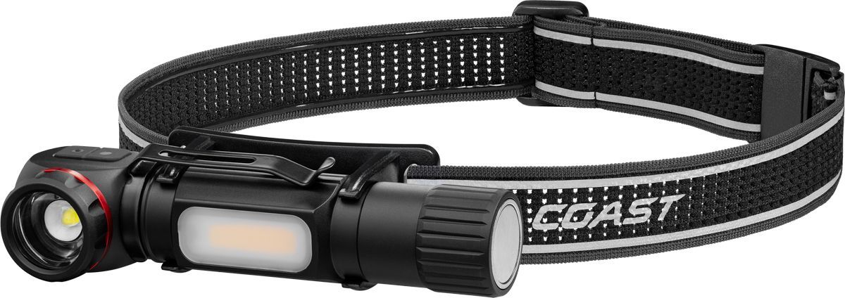 COAST TXM55R Oppladbar Hodelykt – 1500 Lumen
