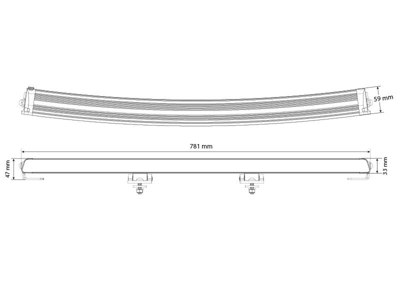 W-LIGHT SURGE SUPER SLIM 30 LED-lysrampe
