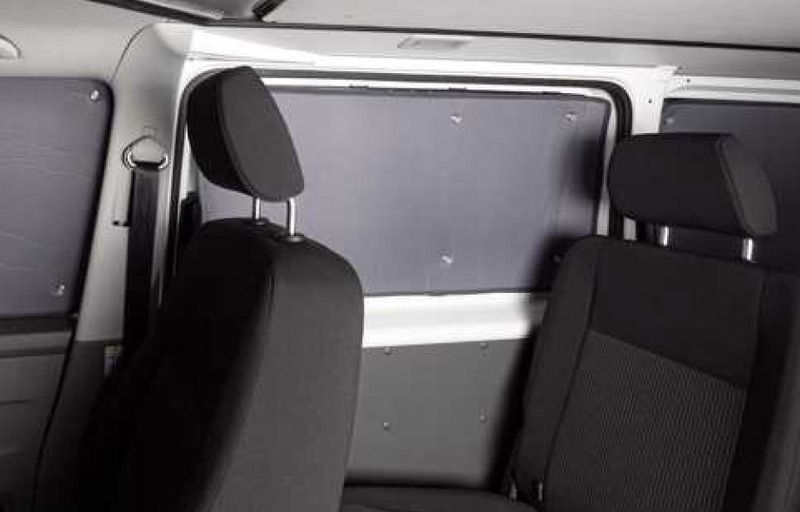Thermomatte / mørkleggingsmatte Volkswagen Caddy <2020, oppholdsrom, 5-delt sett