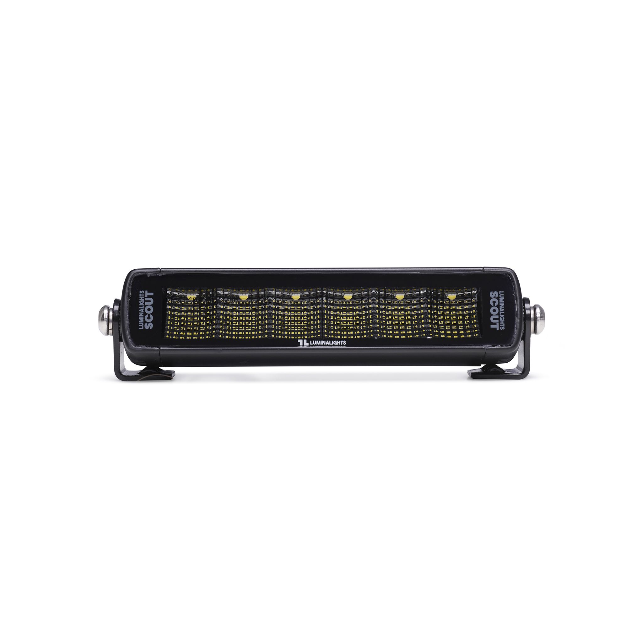 Arbeidslysramp LuminaLights Dark Work Slim 200 LED – 177 mm Flood Beam