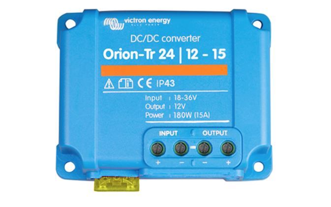 Spenningsreduksjon 24V -> 12V, 15A, Victron Energy
