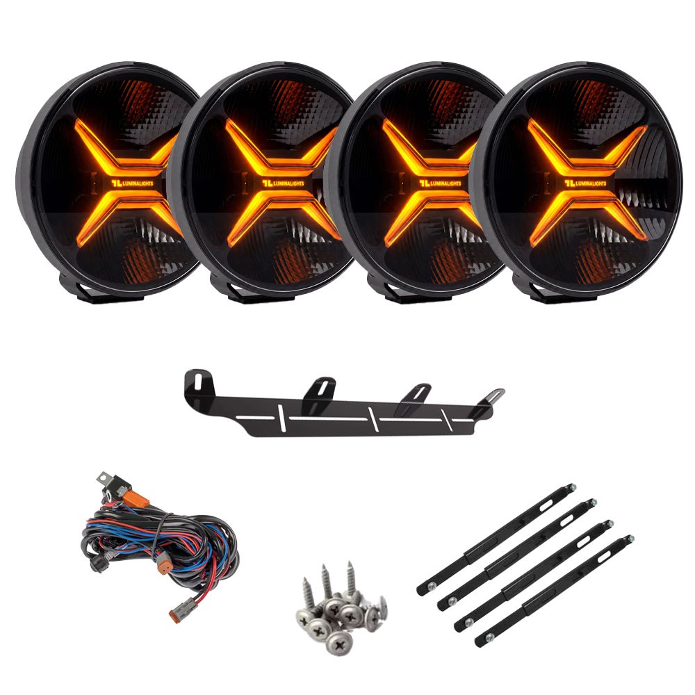 LuminaLights Rebellion MAX 7 LED-ekstralys 4-pakke