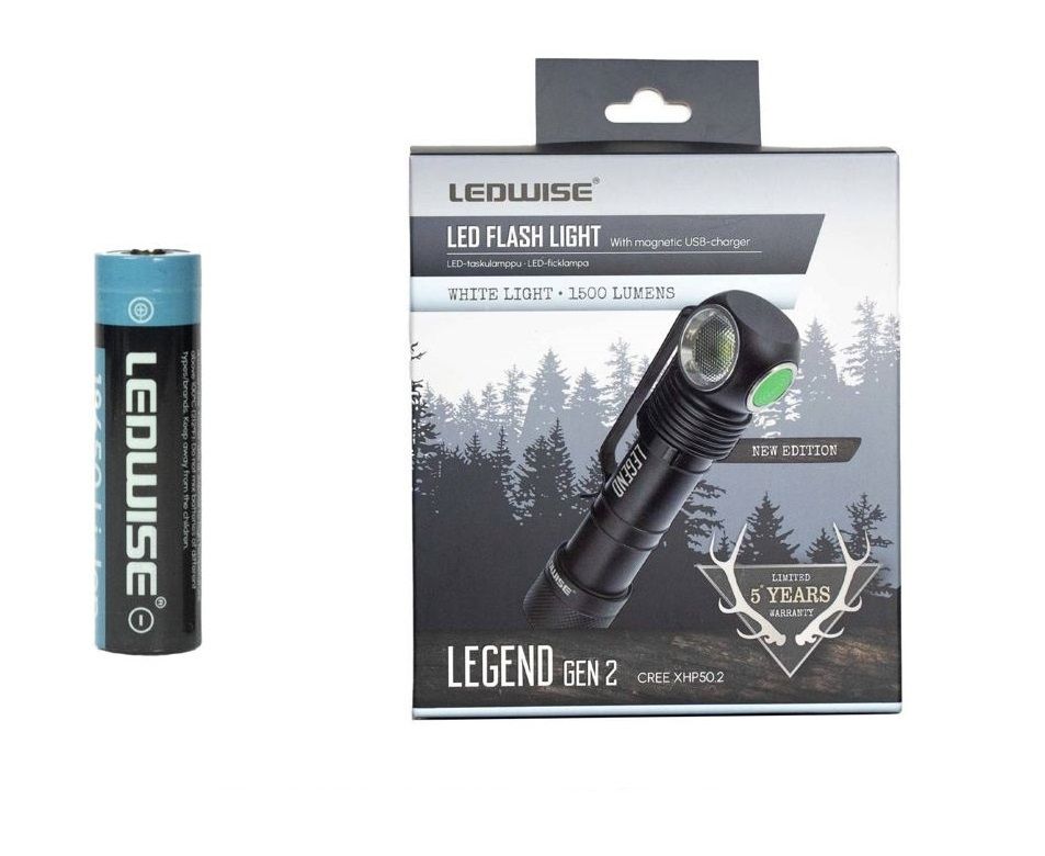 Ledwise Legend 2, kall, 6000K hodelykt