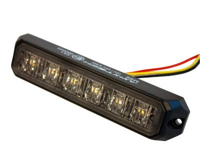 LED-varsellys 6LED, Axixtech, R65 Gul