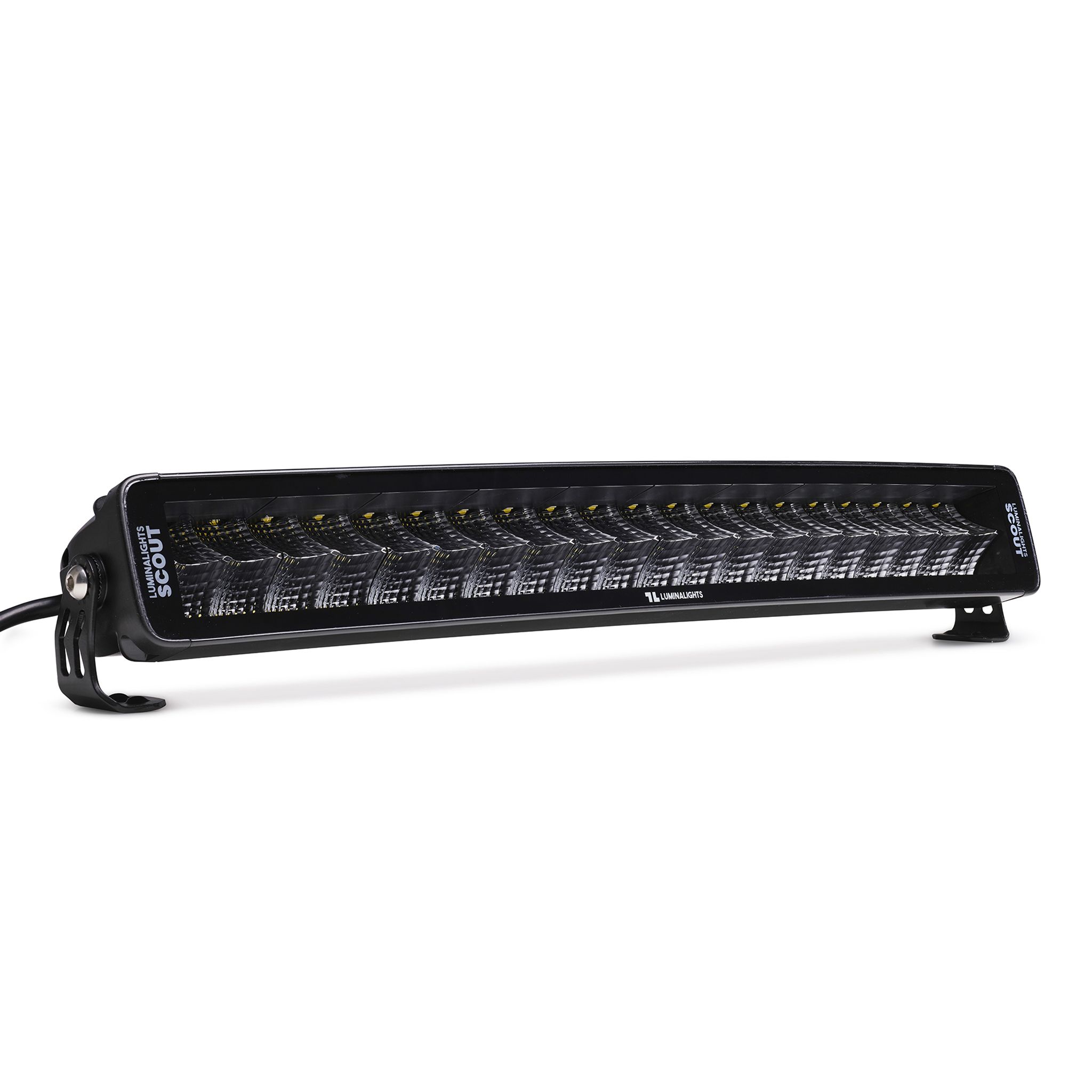 Arbeidslysramp LuminaLights Dark Work Dual 600 Curved LED – 561 mm Flood Beam