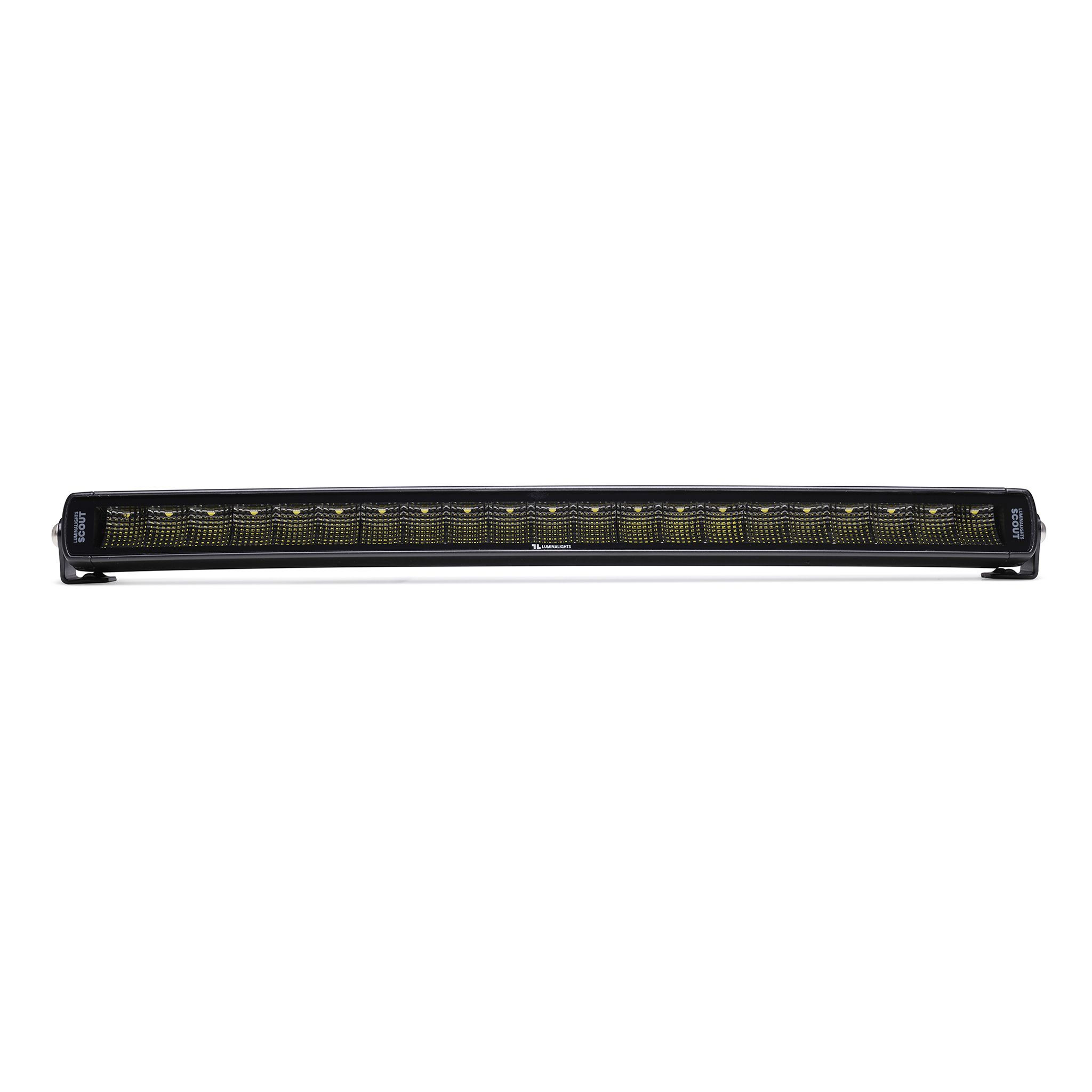 Arbeidslysramp LuminaLights Dark Work Slim 600 Curved LED – 522 mm Flood Beam