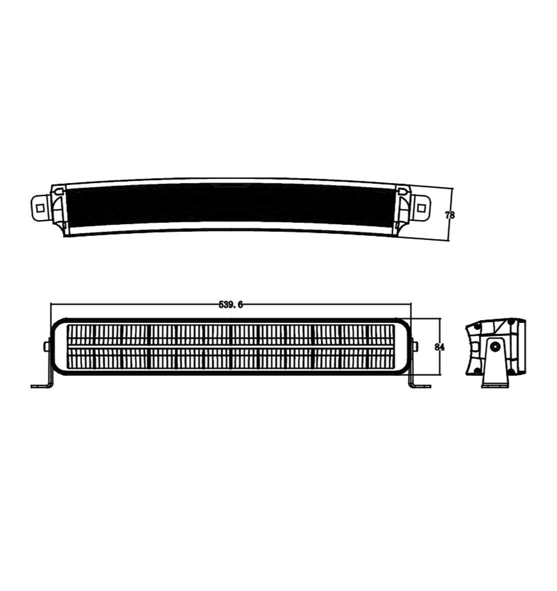 LuminaLights RENEGADE DUAL 20" Curved LED-Bar