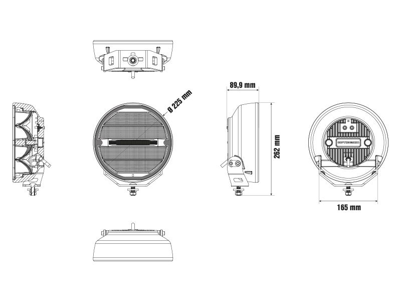 Optibeam Elites 9 Heated LED-ekstralys