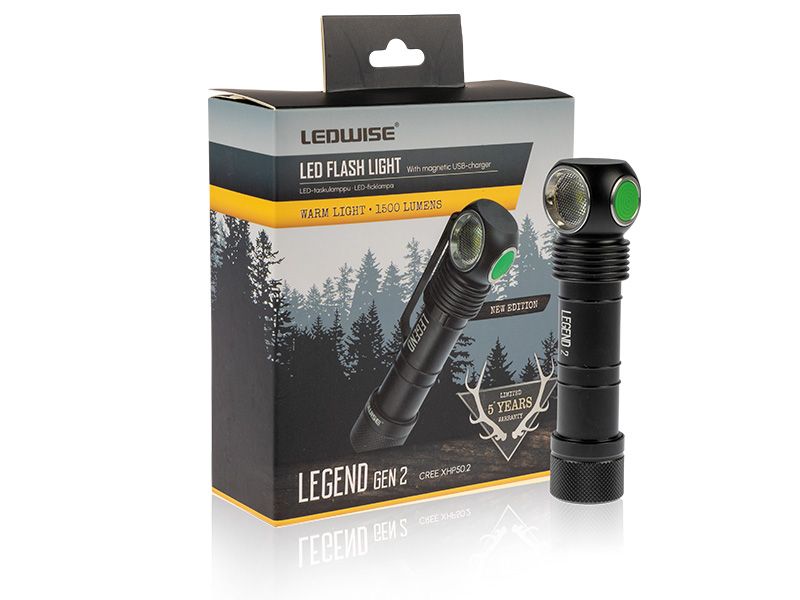 Ledwise Legend 2, varm, 4000K hodelykt