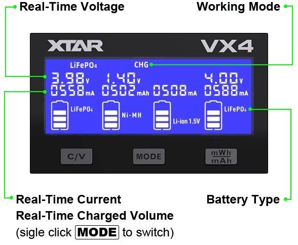 Xtar VX4 batterilader