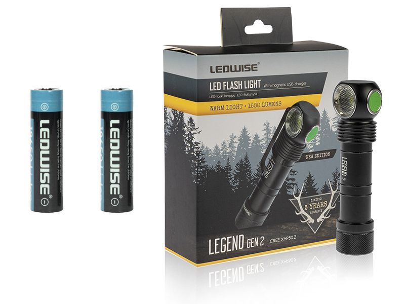 Ledwise Legend 2, varm, 4000K hodelykt