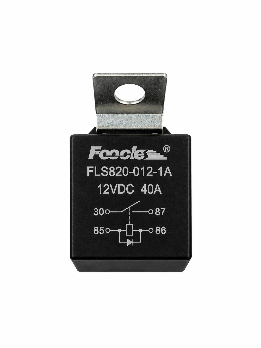 Koblingsrelé med diode, 4-polet, 40A, 12V