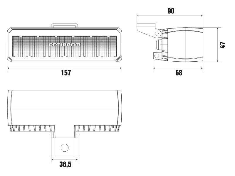 Optibeam SlimX Ambient arbeidslys