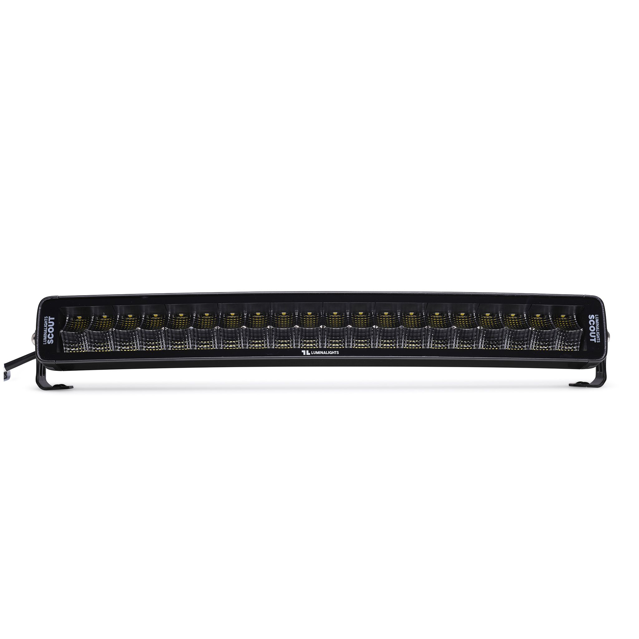 Arbeidslysramp LuminaLights Dark Work Dual 600 Curved LED – 561 mm Flood Beam
