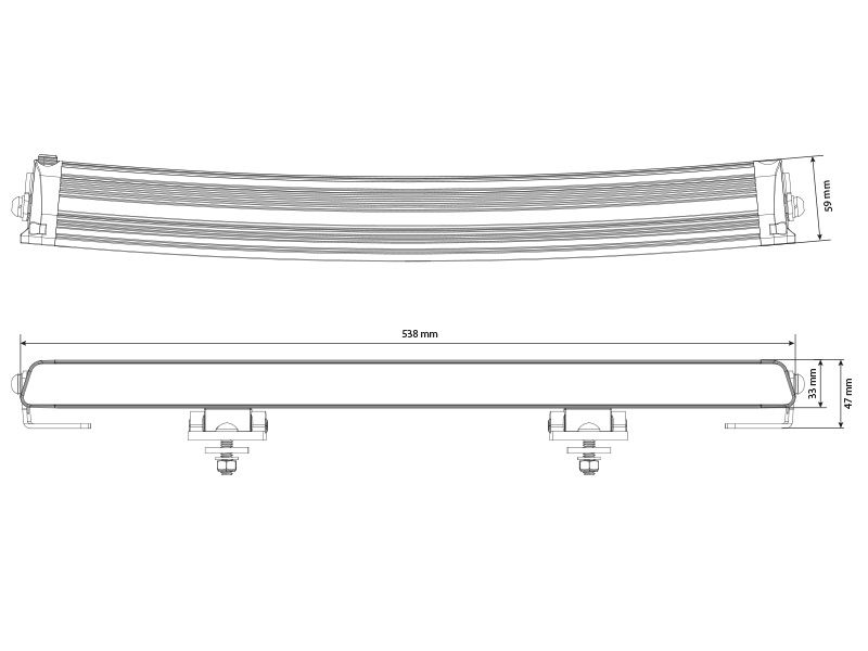 W-Light Surge Super Slim 20 LED-bar