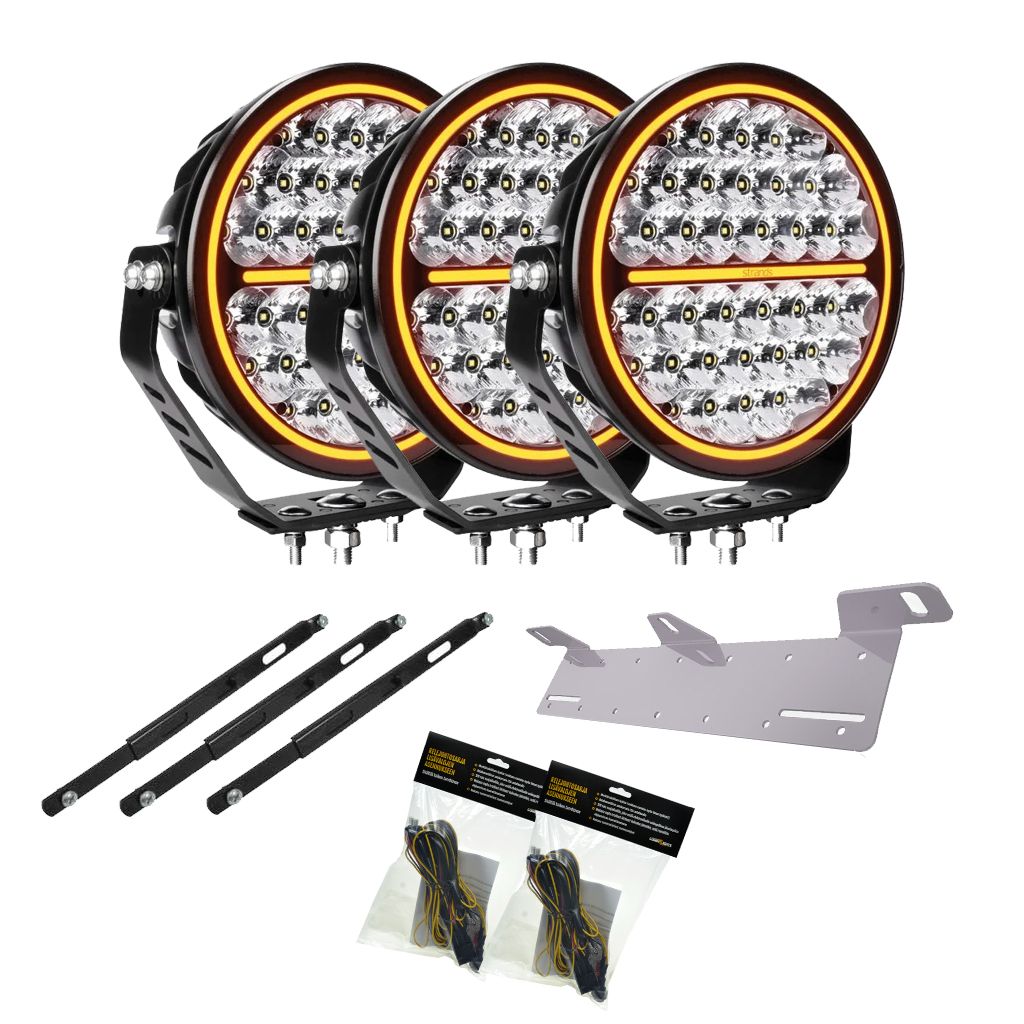 Strands Siberia Night Ranger 9" 3x Ekstralyspakke