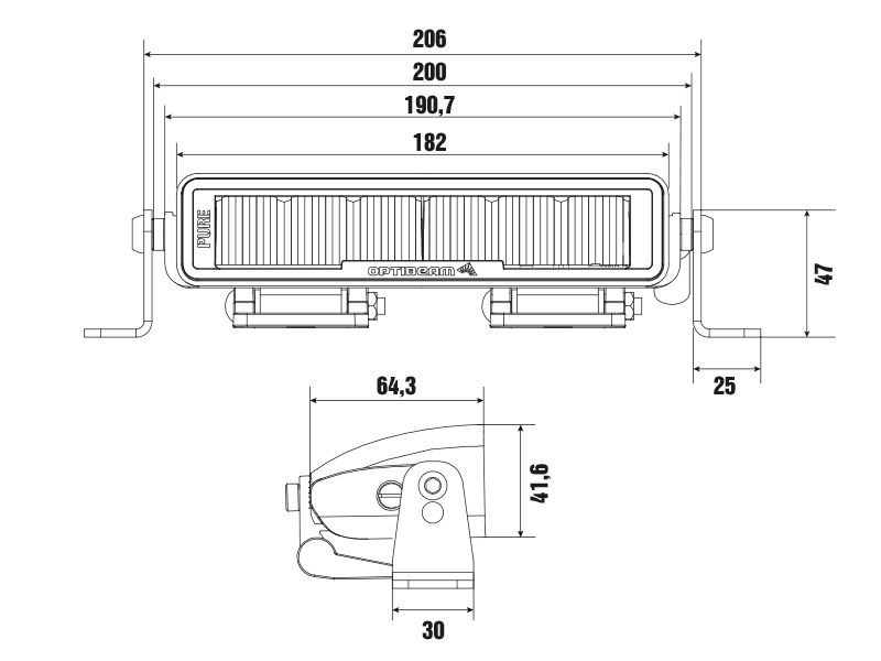 LED Bar Optibeam Pure 185