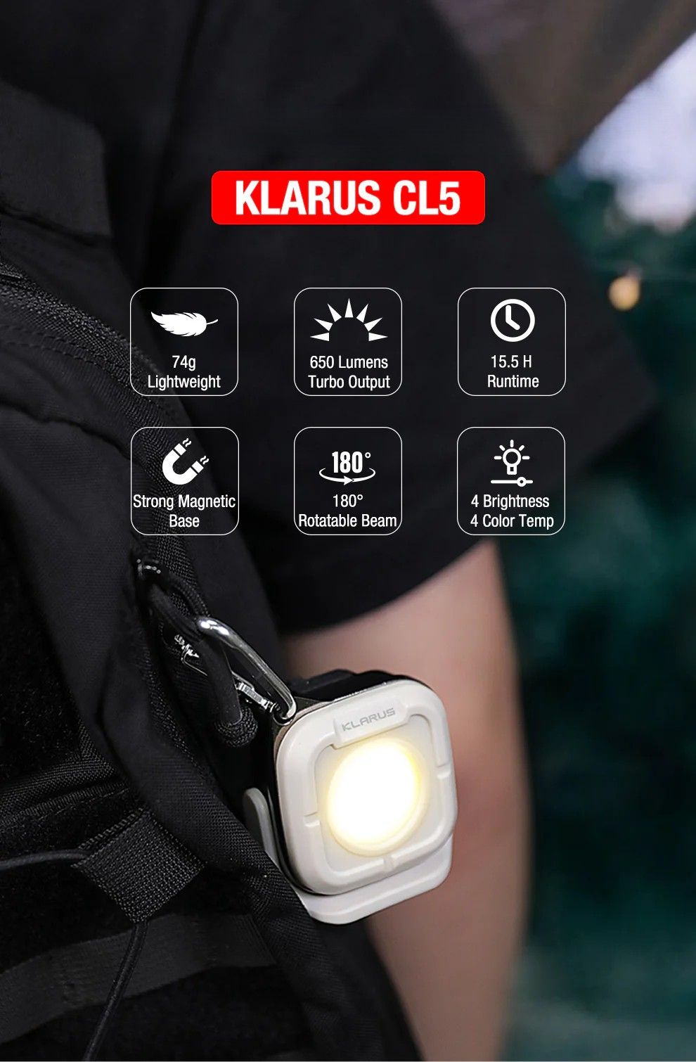 KLARUS CL5 Mini Campinlykt