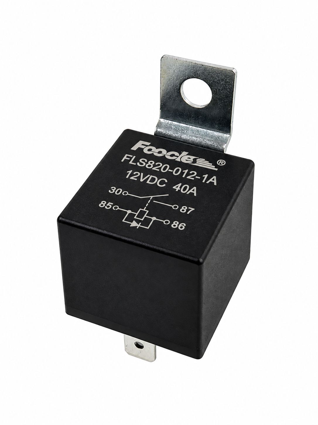 Koblingsrelé med diode, 4-polet, 40A, 12V