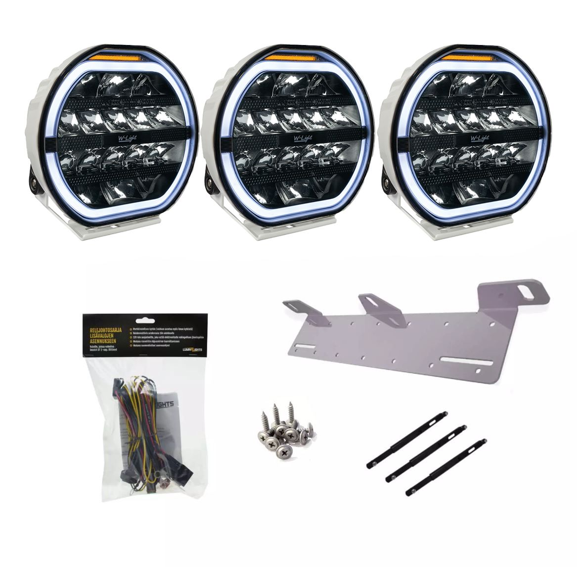 W-Light Fury 9'' White X3 Kit