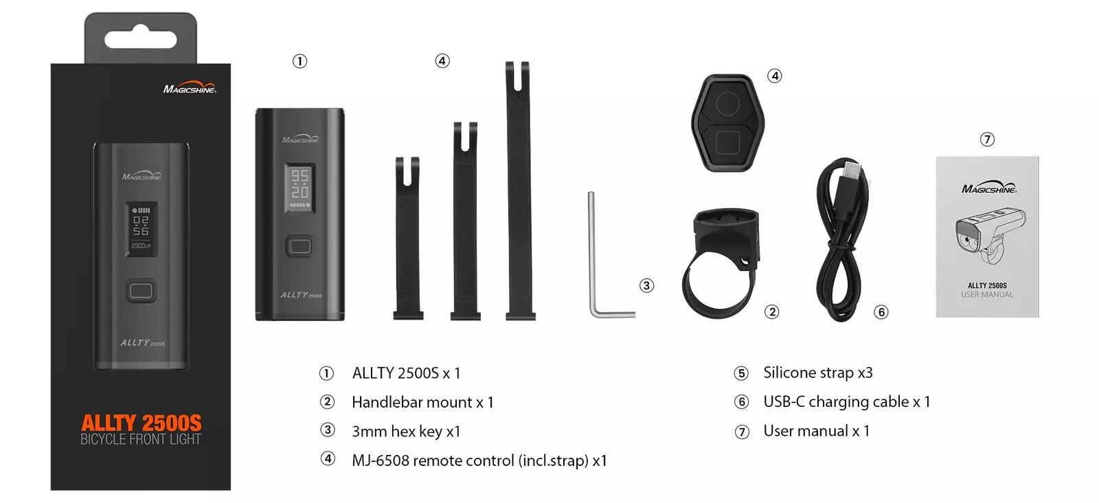 MAGICSHINE ALLTY 2500S sykkellykt