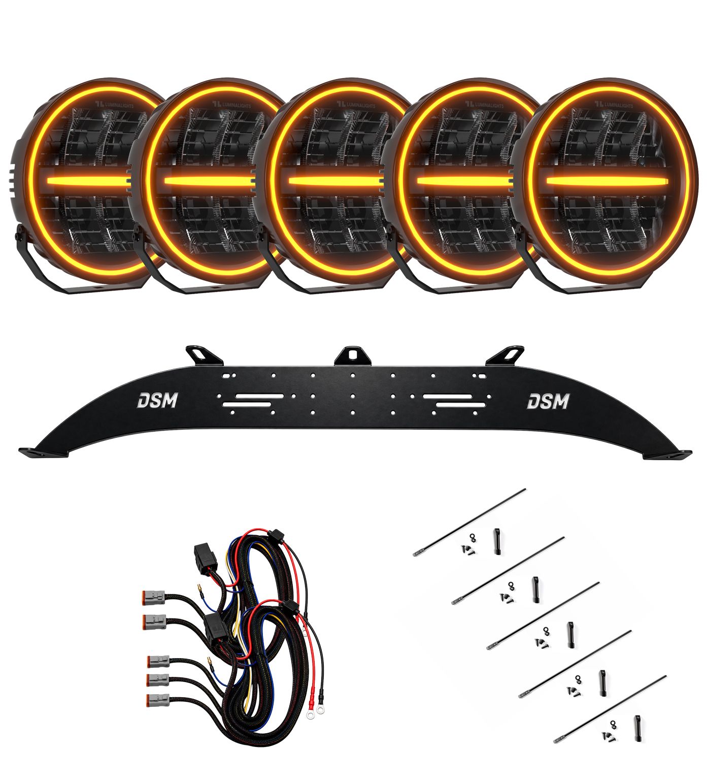 Ekstralyspakke LuminaLights Ninja 5-Pack Rally 5