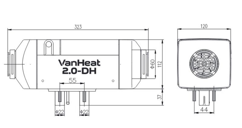 Carbest VanHeat 2.0-DH Diesel varmer