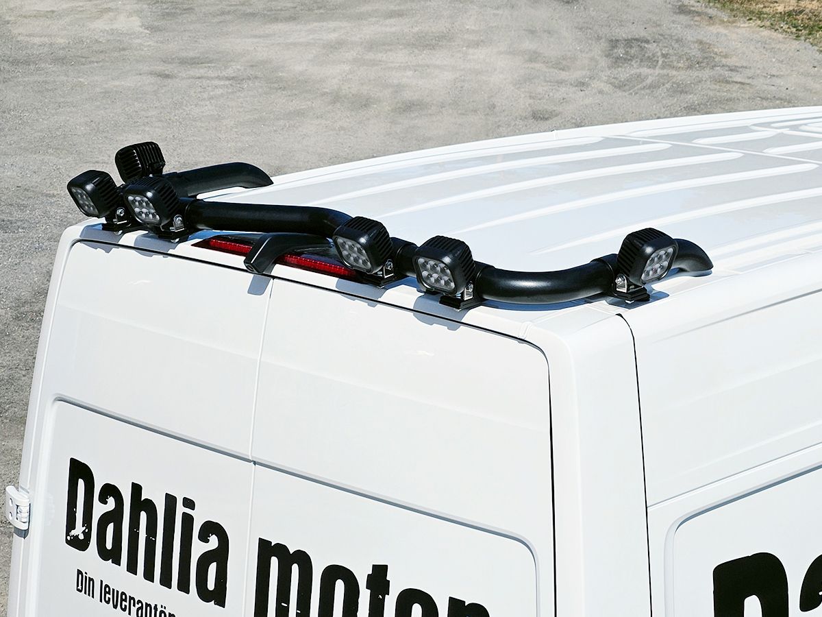 T-RACK VW Crafter H3 17- med takmontert kamera. Bakre takbøyle