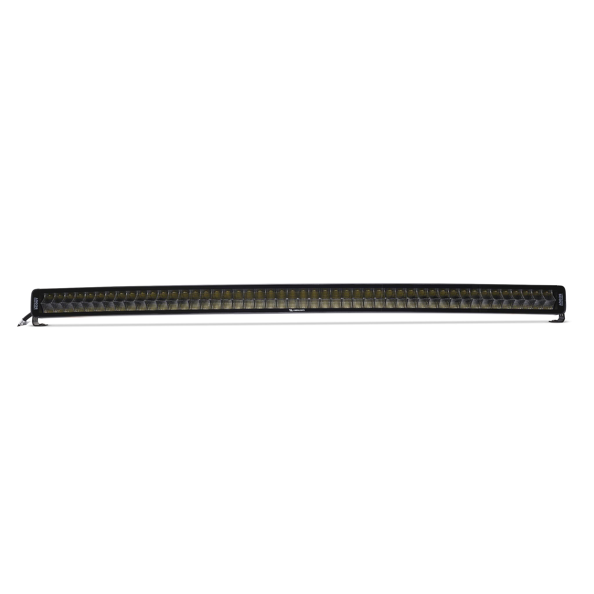 Arbeidslysramp LuminaLights Dark Work Dual 1250 Curved LED – 1280 mm Flood Beam