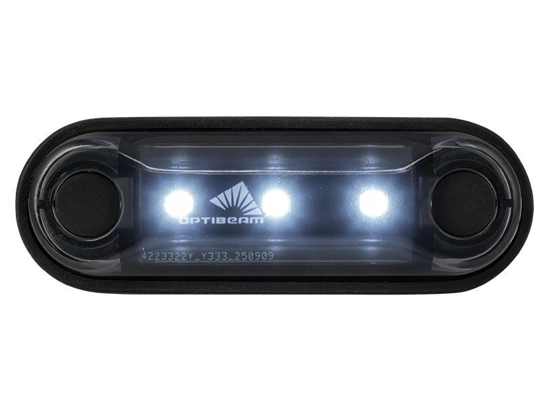 Optibeam Dark Phantom markeringslys hvit, 0,5 m, ADR