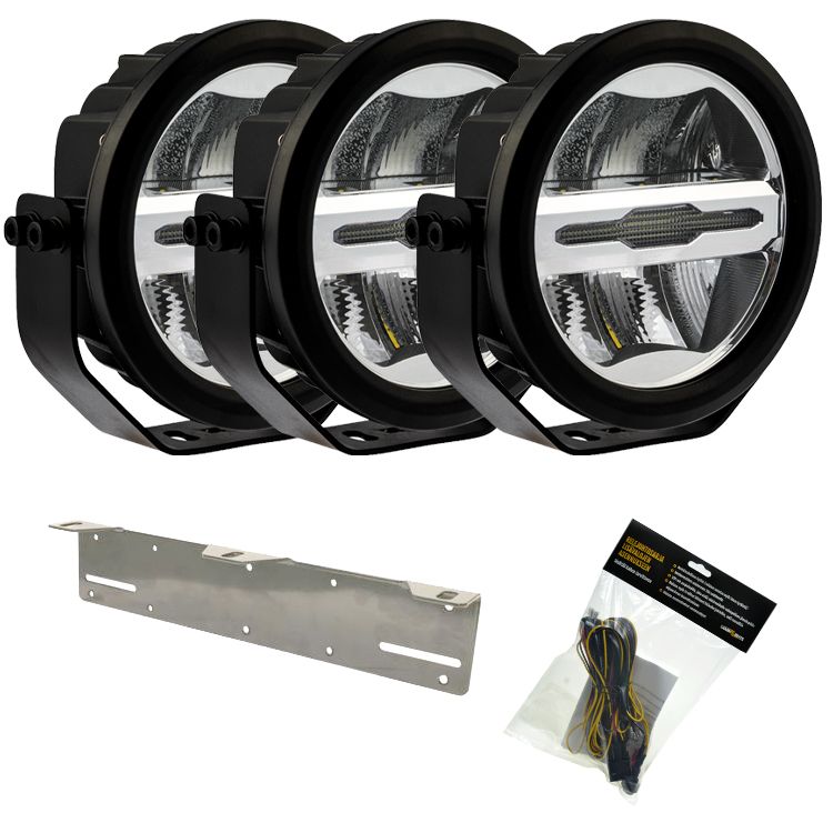 Optibeam Savage 7" LED-ekstralyspakke, 3 stk