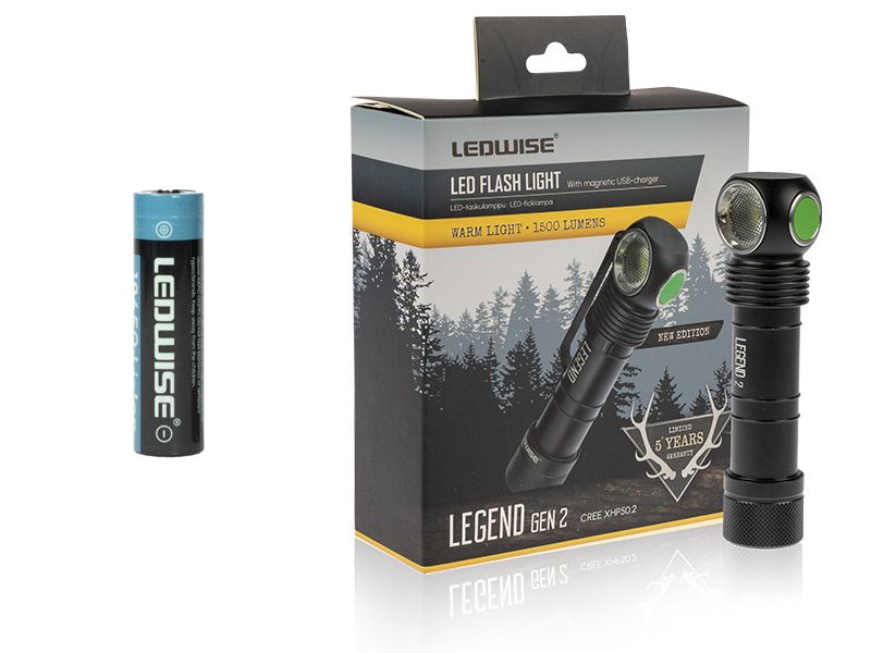 Ledwise Legend 2, varm, 4000K hodelykt