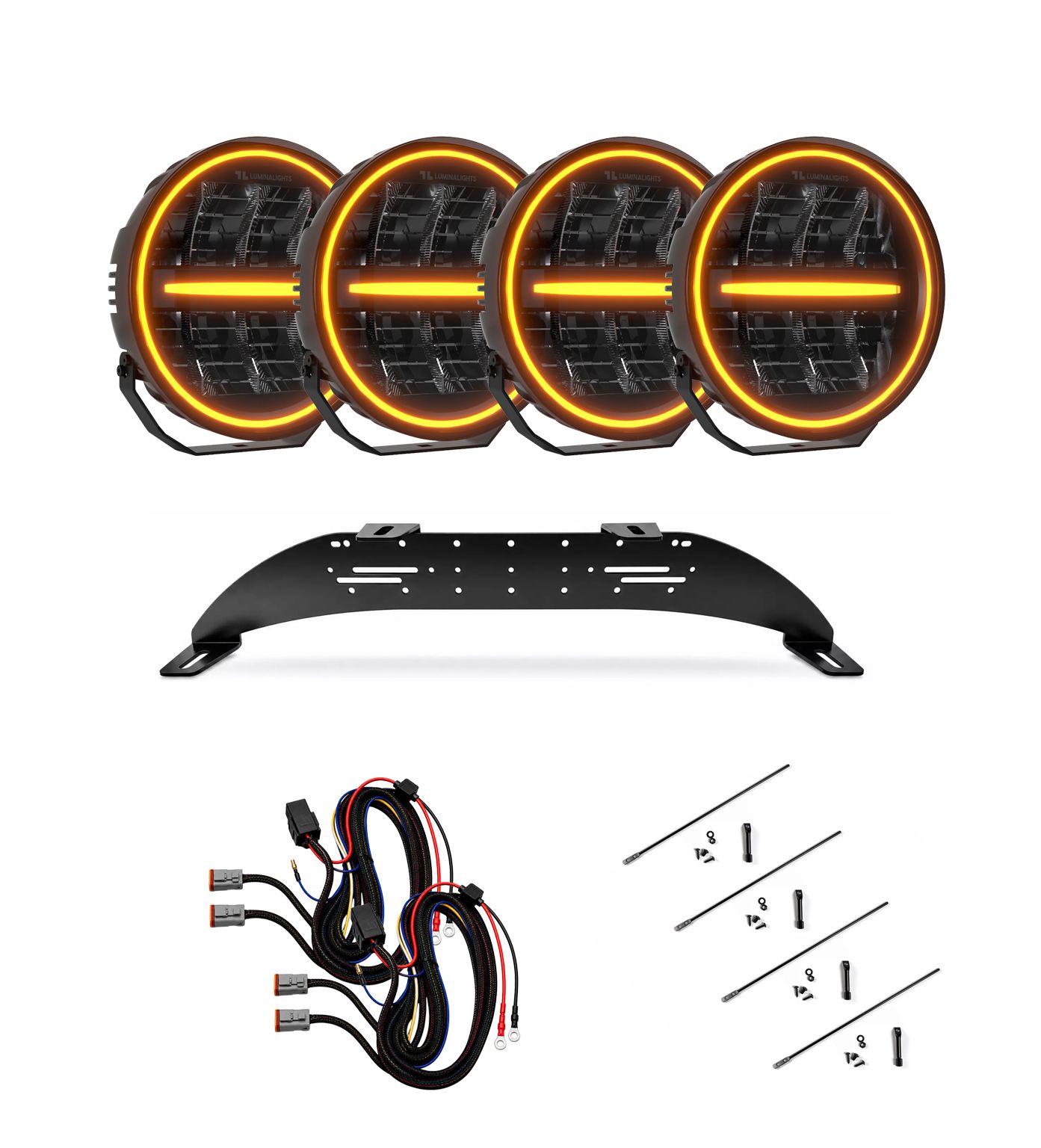 Ekstralyspakke LuminaLights Ninja 4-Pack Rally 4