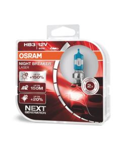 HB3 Osram Night Breaker Laser +150%, 60W 12V, 2stk