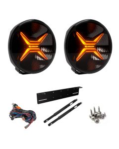 LuminaLights Rebellion MAX 9" LED-ekstralys X2