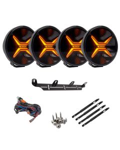 LuminaLights Rebellion MAX 7 LED-ekstralys 4-pakke