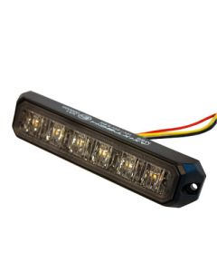 LED-varsellys 6LED, Axixtech, R65 Gul