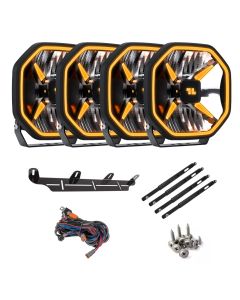LuminaLights Power X 9 led-ekstralys x4