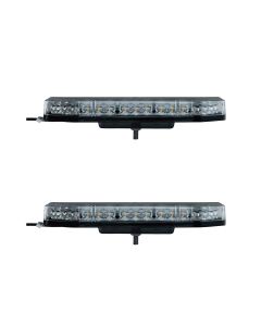 Blixtlysramp 2-Pack Maxiflare Mini LED – 12–24V Varsellys for Takmontering