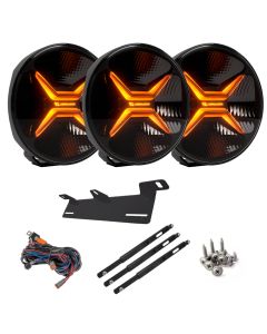LuminaLights Rebellion MAX 9" LED-ekstralys X3