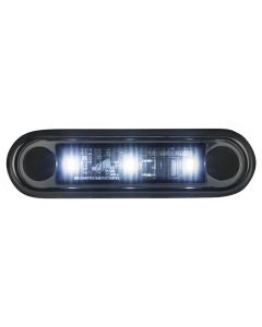 Optibeam Dark Phantom hvit markeringslys, innfelt montering, 0,5 m, ADR