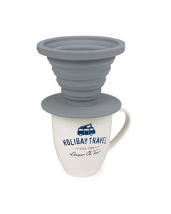 Sammenleggbart kaffefilter i silikon