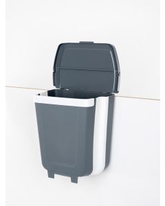 Søppelbøtte Sammenleggbar hengende med lokk, 8 liter
