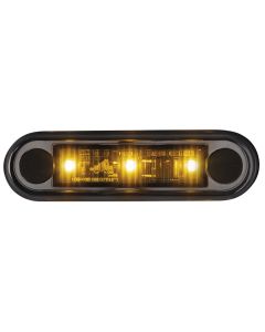 Optibeam Dark Phantom markeringslys gul innfelt, 0,5 m, ADR