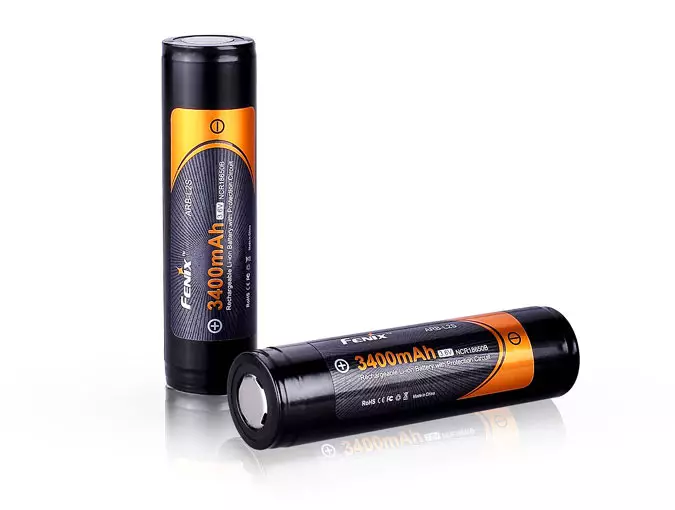 Fenix-batteri 18650, 3400 mAh, 1 stk - 18650 batterier - 5030110300 - 1