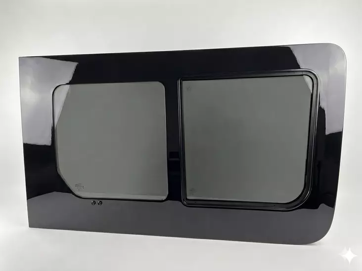 Skyvevindu MB Sprinter 06- og VW Crafter 06–17, høyre - Modelltilpasset vindu - 8020120830 - 1